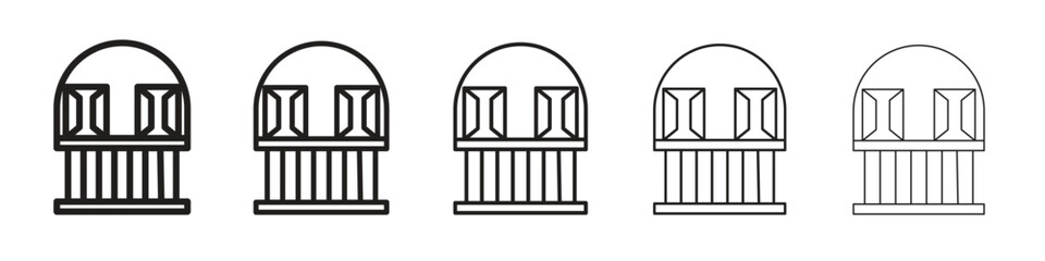 Balcony icon for your web site design, logo, app, UI.