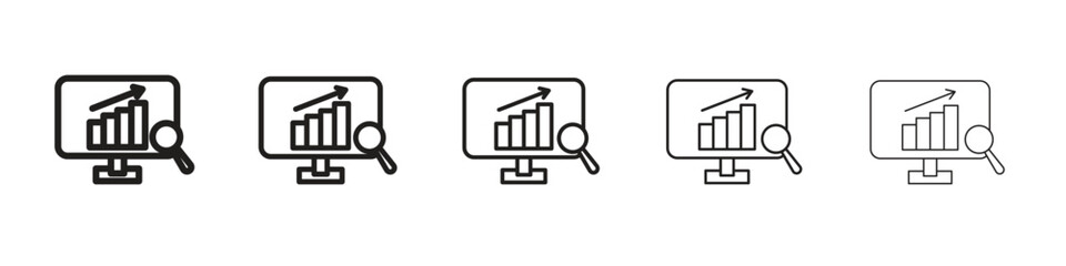 Data Analysing icon for your web site design, logo, app, UI.