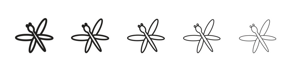 Dragon fly icon for your web site design, logo, app, UI.