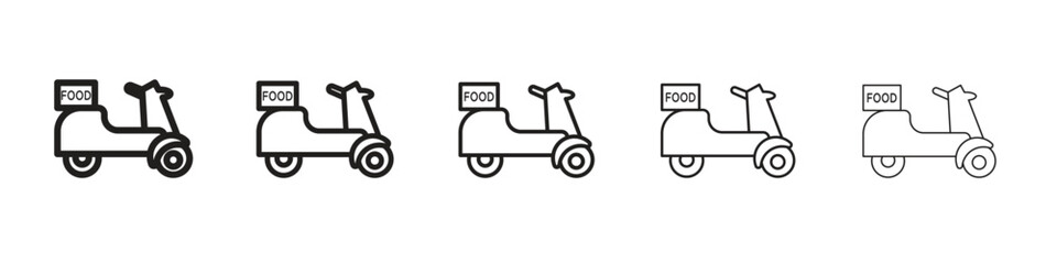 Food delivery icon for your web site design, logo, app, UI.