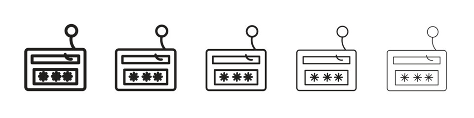 Password phishing icon for your web site design, logo, app, UI.