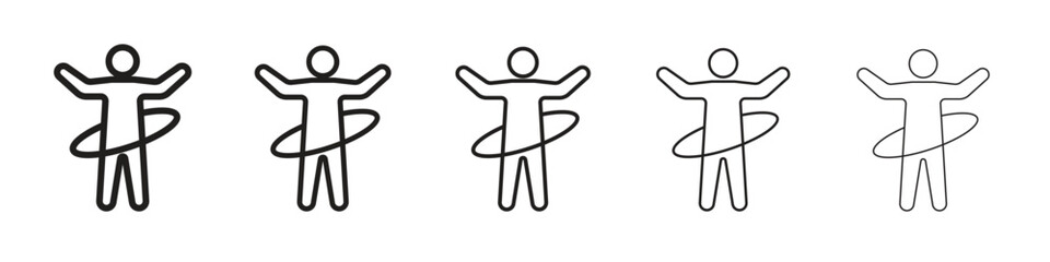 People Hula hop icon for your web site design, logo, app, UI.