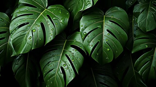 tporic leaves background