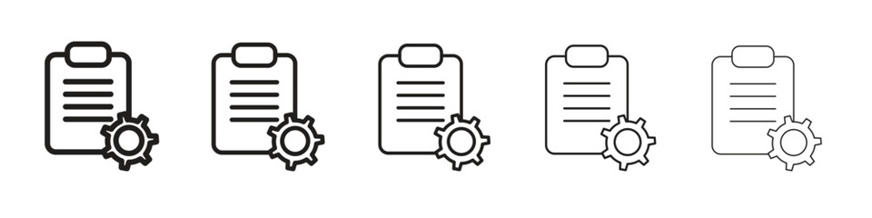 Project management icon for your web site design, logo, app, UI.