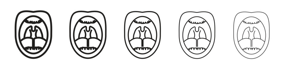 Tonsillitis icon for your web site design, logo, app, UI.