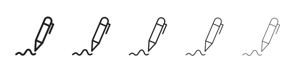 Write icon for your web site design, logo, app, UI.