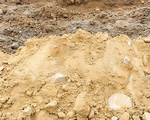 Light Brown Sand Pile Texture Background Construction Material