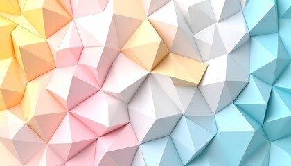 Abstract Low Poly Polygonal Geometric Surface 3D Background