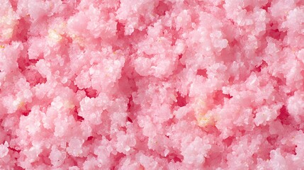 Pink Crystal Sugar Scrub Texture Background Closeup