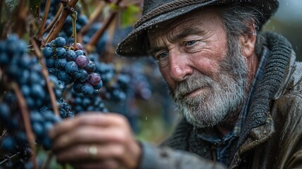 Harvesting Lush Grapes at Dawn for Perfect Ice Wine