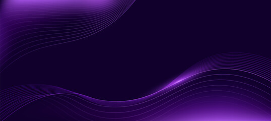 Modern abstract purple wave on dark background,tech banner, corporate business concept, hi-tech abstract background, vector illustration for business or presentation