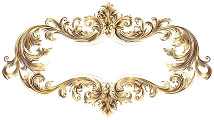 and keyword list for the image

 Gold Ornate Frame Design Element
