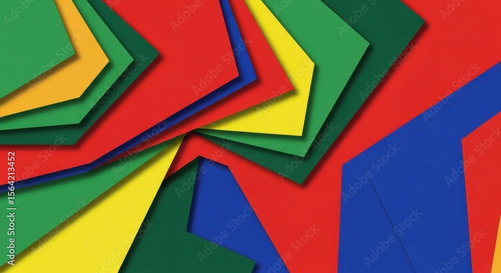 Poster abstract colorful geometric shapes swirl pattern vivid design modern background