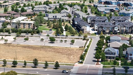 Obraz premium Aerial view of Lowry