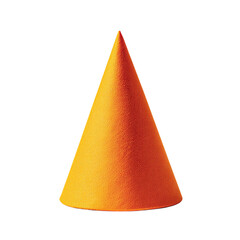 Party orange hat on transparent background