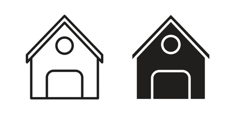 Chalet icon. Vector Illustration. Isolated vector Illustration. EPS Illustration.