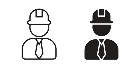 Civil Engineer icon. Vector Illustration. Isolated vector Illustration. EPS Illustration.