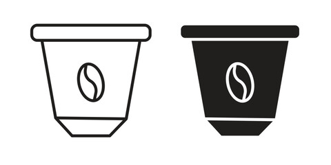 Coffee capsule icon. Vector Illustration. Isolated vector Illustration. EPS Illustration.