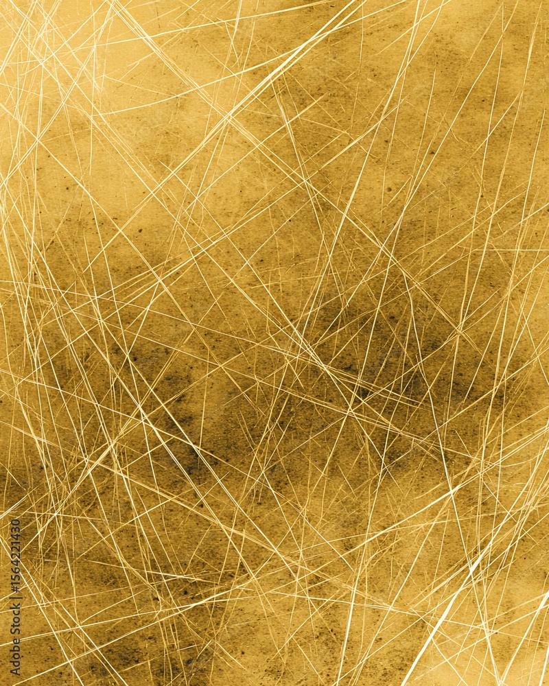 Aufkleber abstract gold lines on a textured background representing energy and movement in art