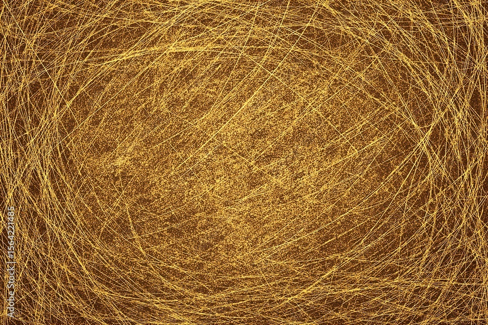 Poster abstract golden pattern with intricate lines and textures for creative inspiration