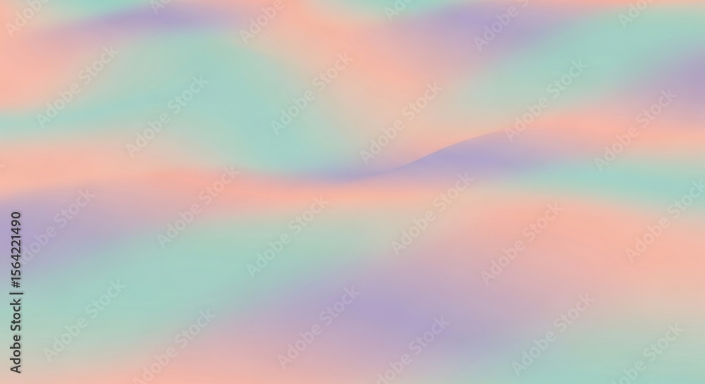 Poster pastel gradient waves soft smooth flowing abstract background