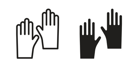 Gloves icon. Vector Illustration. Isolated vector Illustration. EPS Illustration.