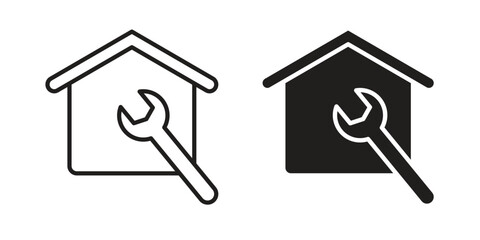 Home repair icon. Vector Illustration. Isolated vector Illustration. EPS Illustration.