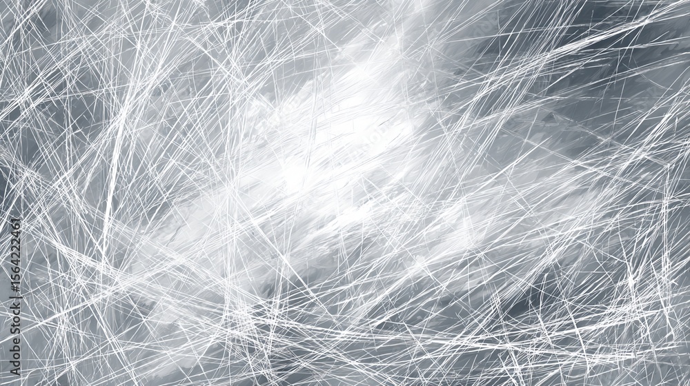Poster abstract representation of light flows and textures in a monochromatic composition