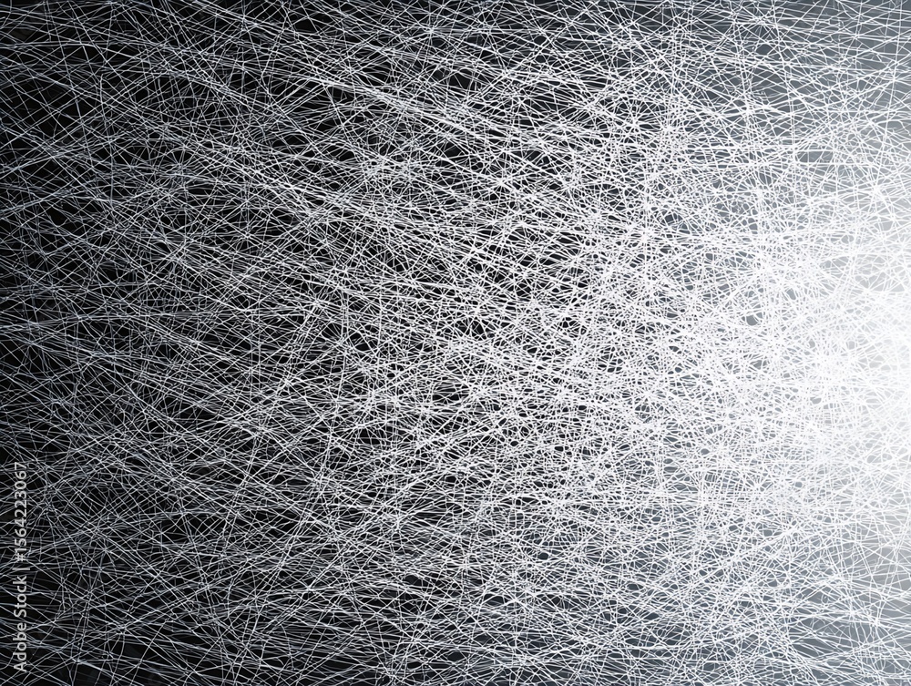 Poster dynamic abstract lines in monochrome: a captivating illustration of artistic complexity