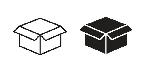 Open box icon. Vector Illustration. Isolated vector Illustration. EPS Illustration.