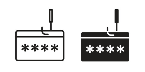 Password phishing icon. Vector Illustration. Isolated vector Illustration. EPS Illustration.