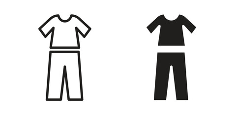 Pijama icon. Vector Illustration. Isolated vector Illustration. EPS Illustration.