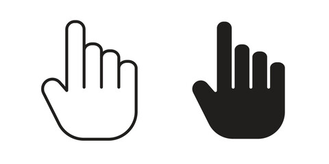 Pointing hand icon. Vector Illustration. Isolated vector Illustration. EPS Illustration.