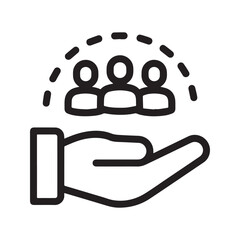 Customer Care Icon – Client Support and Service Management Symbol