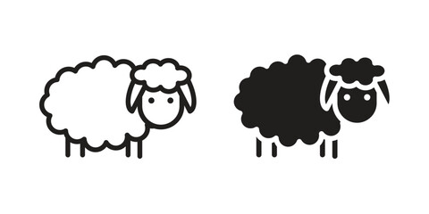 Sheep icon. Vector Illustration. Isolated vector Illustration. EPS Illustration.