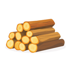 My A Simple flat 2D illustration icon firewood isolated on transparent background, vector, flat design, animation design, simple flat 2D icon, clipart, design by me. My vector design