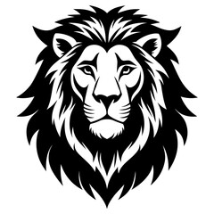 Fototapeta premium lion head vector illustration