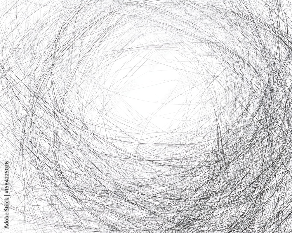 Poster abstract motion drawing with swirling lines and dynamic energy representation