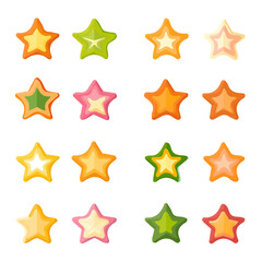 My A Simple flat 2D illustration icon star fruits set isolated on transparent background, vector, animation design, simple flat 2D clipart, design by me. My vector design