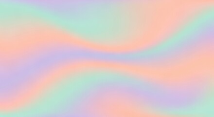 Obraz premium Soft Pastel Gradient Wave Smooth Abstract Background
