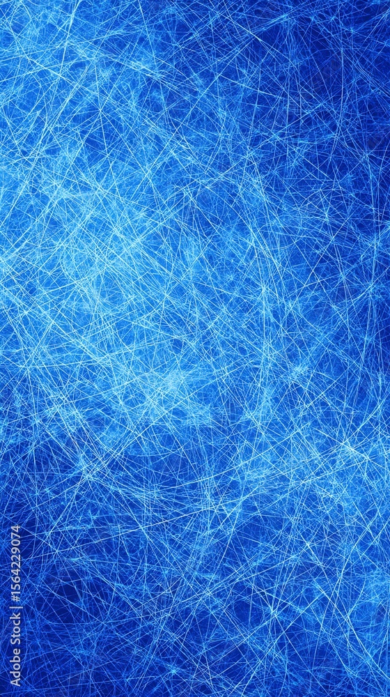 Poster illuminating blue threads: a visual representation of connectivity and energy flow in a digital real