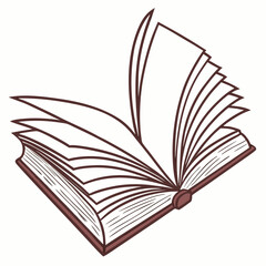 Open book with brown cover and pages reading knowledge