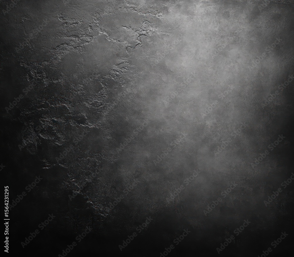 Poster dark textured surface with rough uneven patterns fading into smooth areas creating a moody atmospher