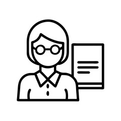 Teacher holding a pointer stick education teaching