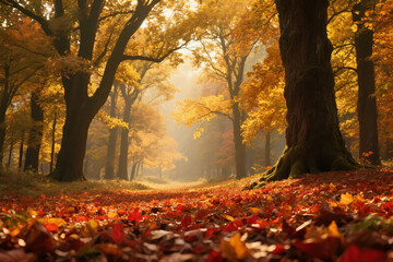 Dreamy Aesthetic Landscape with Soft Light and Natural Scenery