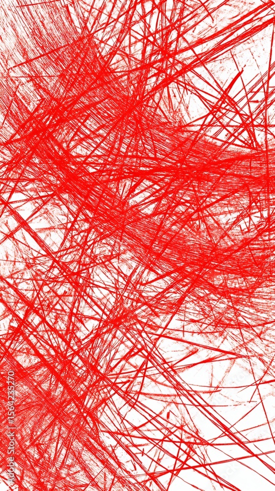 Poster vibrant abstract expression of red lines representing energy and motion in art