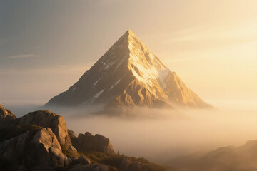 Dreamy Aesthetic Landscape with Soft Light and Natural Scenery