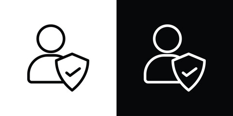 Authorize icon graphic element Illustration template design