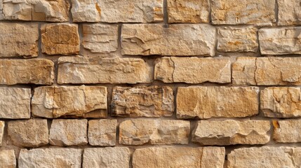 Worn limestone wall with uneven edges and historic texture, showcasing natural beauty and rustic charm