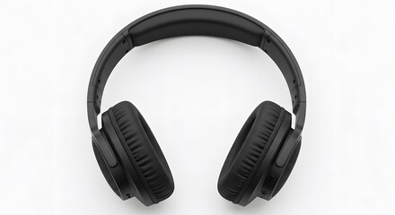 Sleek Black Over-Ear Headphones Immersive Audio Experience